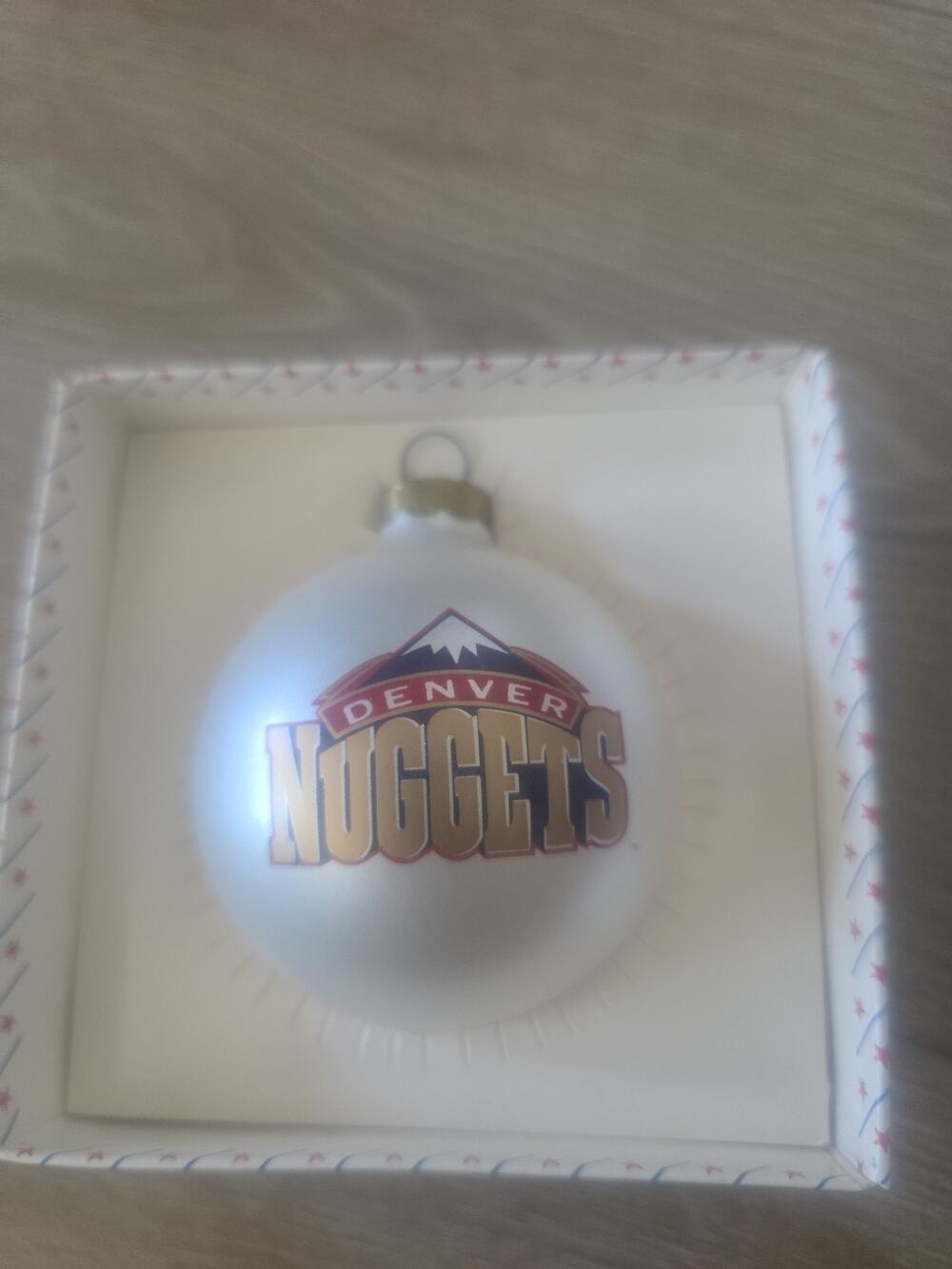 Vintage Denver Nuggets 1994-2003 Topperscot Glass Ornament NIB NBAVintage Denver